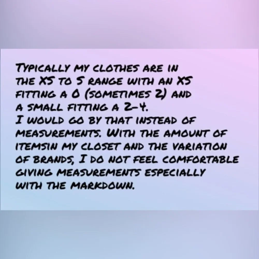 Sizing  - Picture 2 of 2